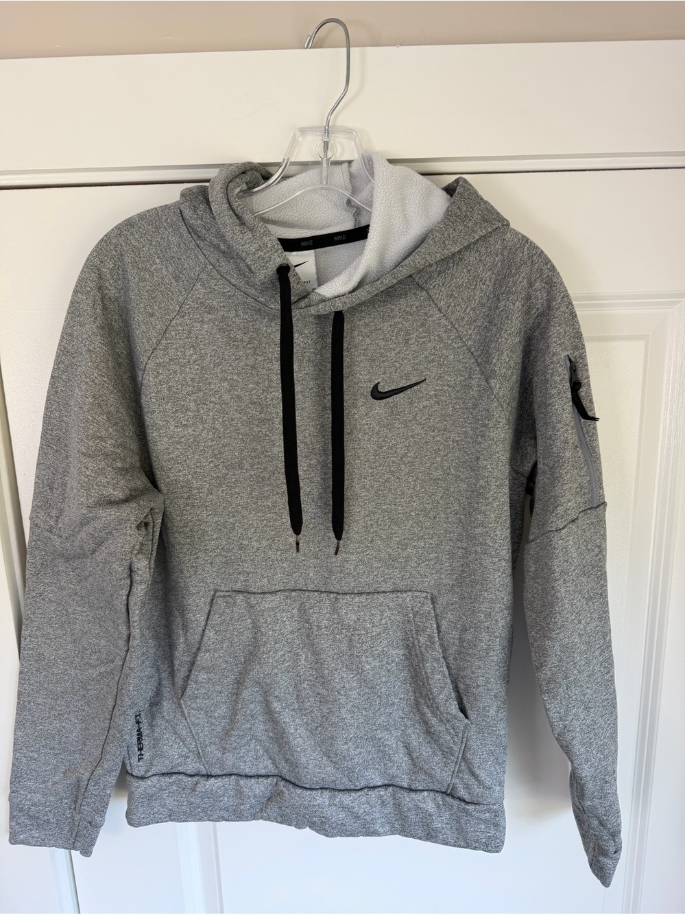 Nike Gray Pullover Hoodie with Black Accents- like new